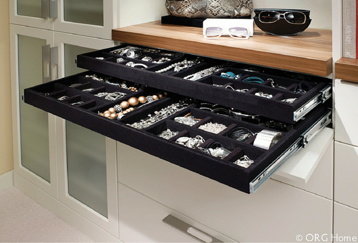 Jewelry drawer and tray storage Innovate Home Org Columbus Ohio