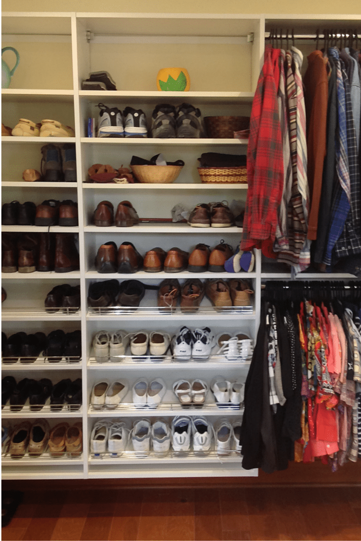 Make sure closet depth are deep to handle shoe storage - universal design closet in Columbus Ohio