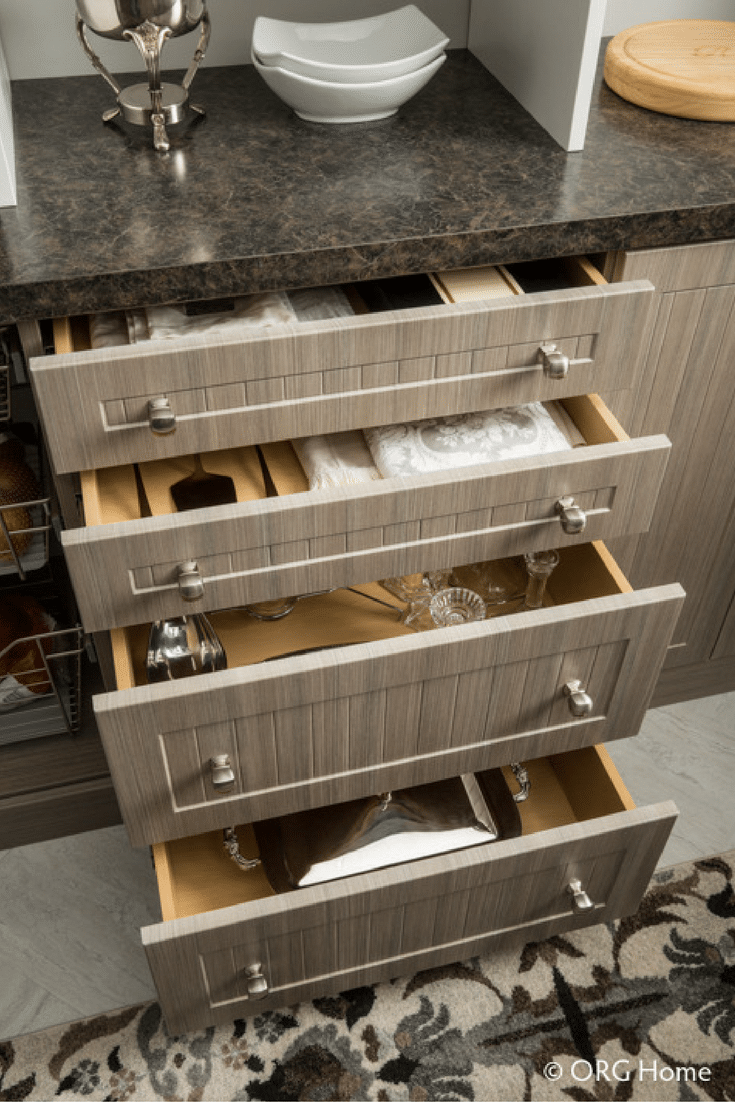 kitchen pantry cabinet drawers can hide the clutter 