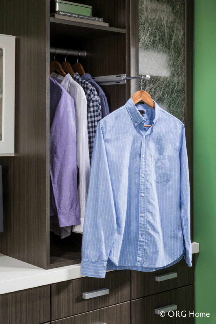 Closet and wardrobe rod in a Columbus laundry room - Innoovate Home Org
