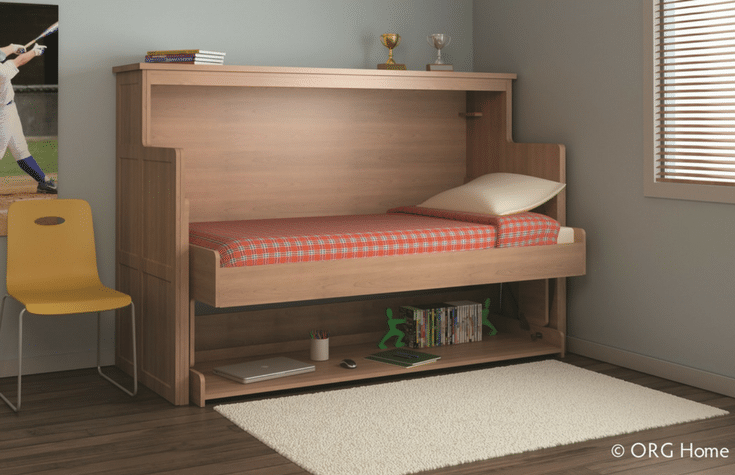 Kids twin size Murphy Bed folds down for sleepovers | Innovate Home Org Columbus Ohio 