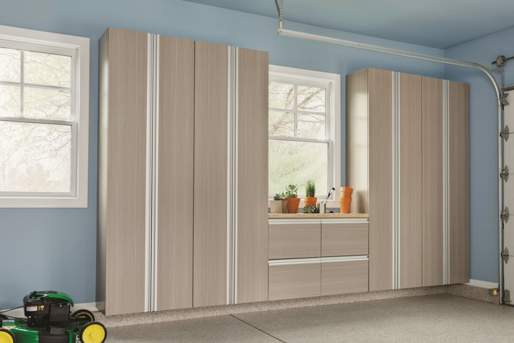 Closed Cabinets for Garage Storage | Innovate Home Org | #ClosedCabinets #MessyGarage #StorageSolutions