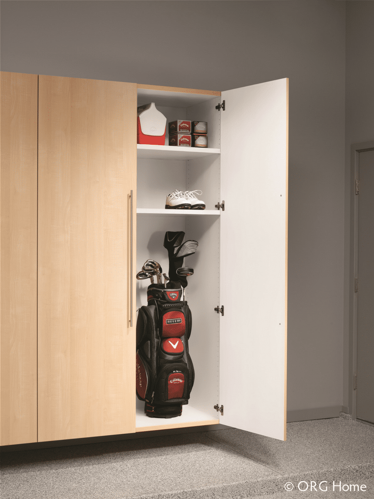 Tall Cabinets for Tall Garage Ceilings | Innovate Home Org | #GarageStorage #TallCabinets #GarageCabinets
