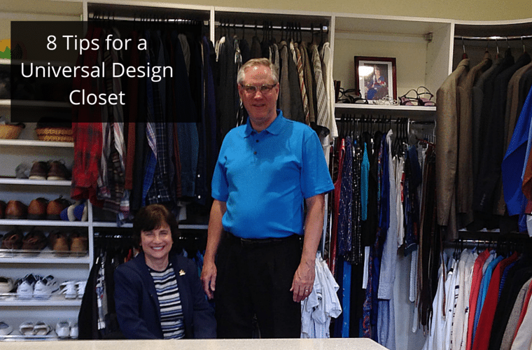 8 tips to design a universal design custom walk in or roll in closet in Columbus Ohio