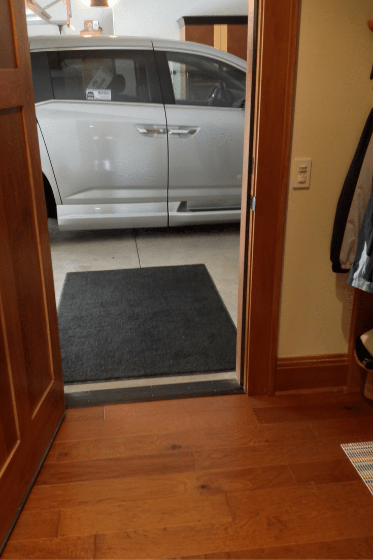 One level garage entry for a roll in pantry and entryway in columbus ohio