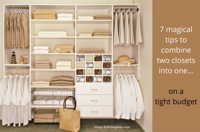 7 magical tips to combine two closets into one on a tight budget | Innovate Home Org