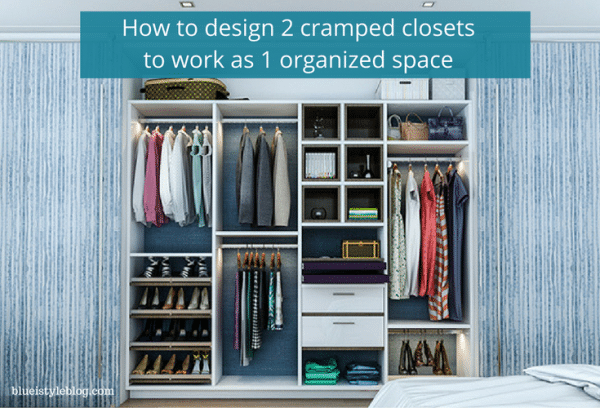 Columbus Tiny Closet Organizers - Designing 2 closets to work as 1