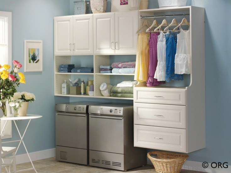 Laundry room storage cabinets for cleaning supplies - Innovate Home Org  Columbus Ohio - Innovate Home Org