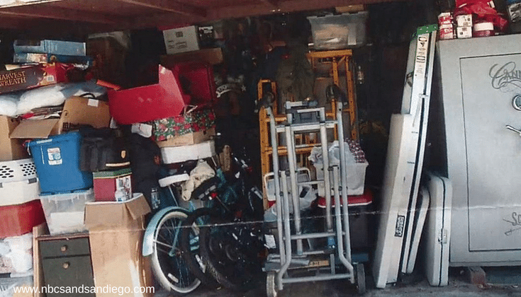 Cluttered garage in columbus ohio