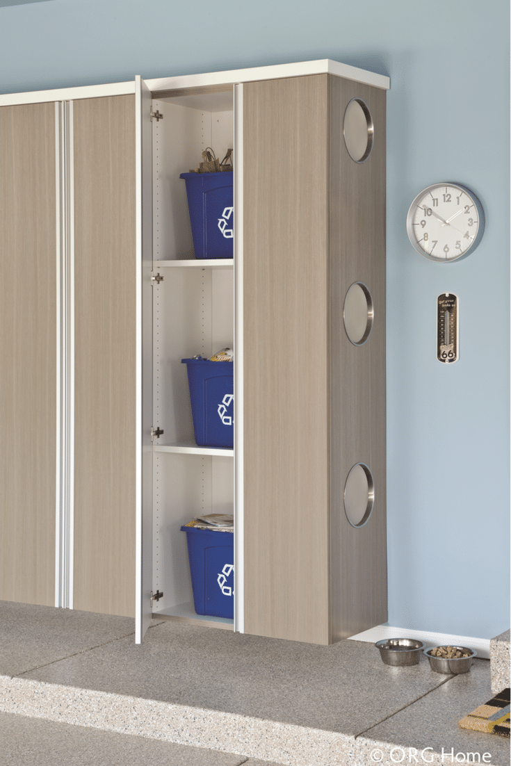 Tall Storage Locker with 4 shelves, Garage cabinets