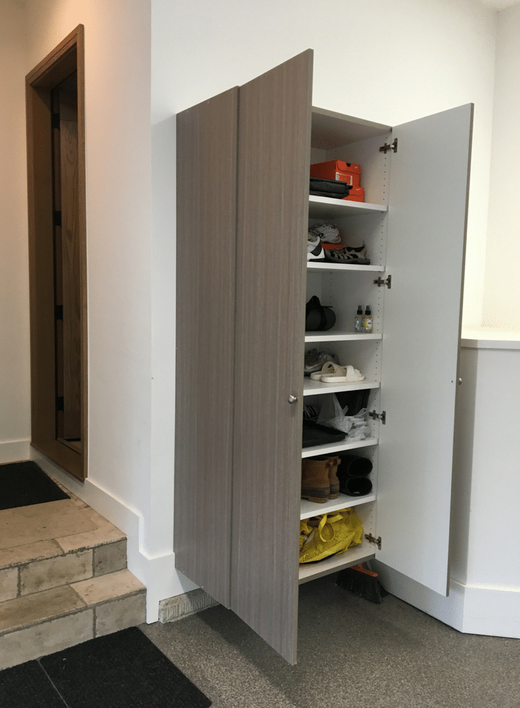 Custom Garage Cabinetry And Flooring In A 4 Car Garage In New