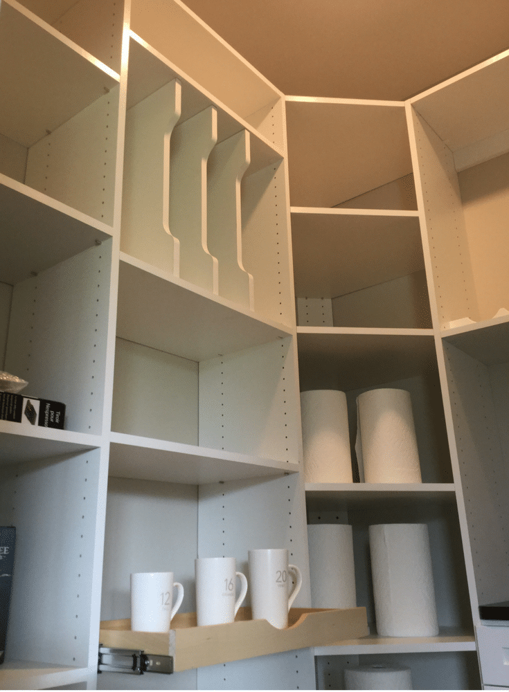Adjustable pantry shelves and cookie tray shelves Columbus Ohio - Innovate Home Org