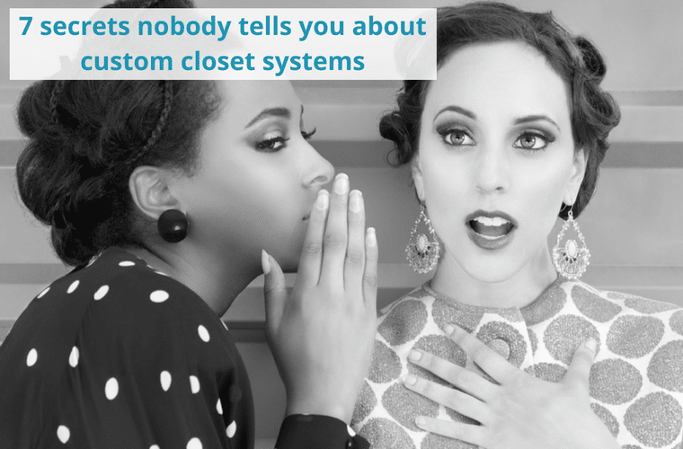 7 secrets nobody tells you about custom closet systems Innovate Home Org Columbus Ohio #ClosetTips #CustomCloset #Organization #Storage