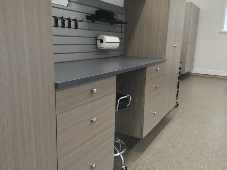 Garage Workbench | Innovate Home Org | Columbus #Workbench #Storage #GarageWorkbench