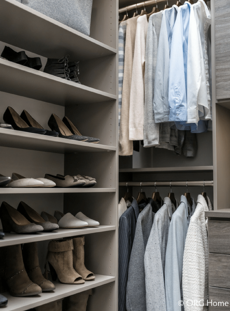 Walk in Closet with Double Hung | Innovate Home Org | #ColumbusOhio #WalkInCloset #DoubleHung #ClosetSystem