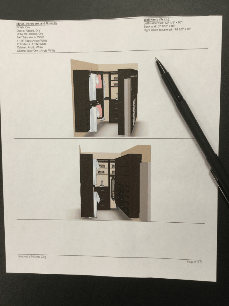 3D Closet Design | Innovate Home Org | #ClosetDesign #3DDesign #DublinClosets