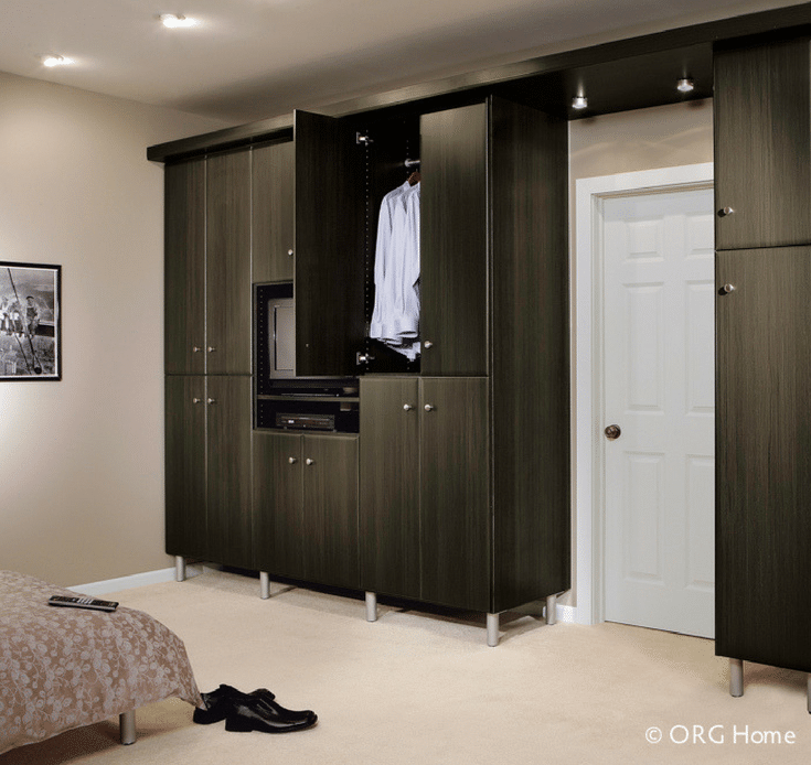 Woredobe Closet for Downsizing | Innovate Home Org | #DownsizingCloset #DowntownColumbus #LoftApartment