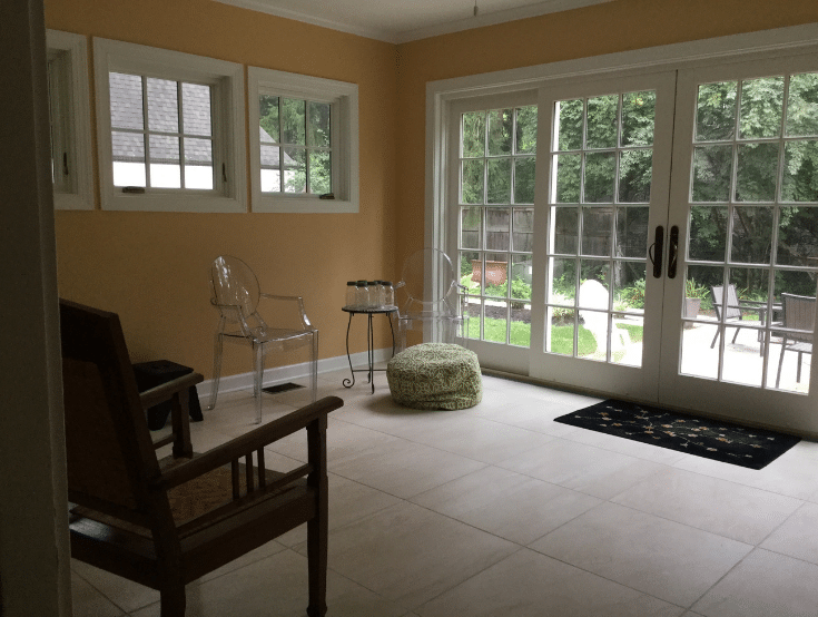 Remodeled sunroom in bexley ohio | Innovate Home Org | #Sunroom #HomeRemodel #BexleyHomes