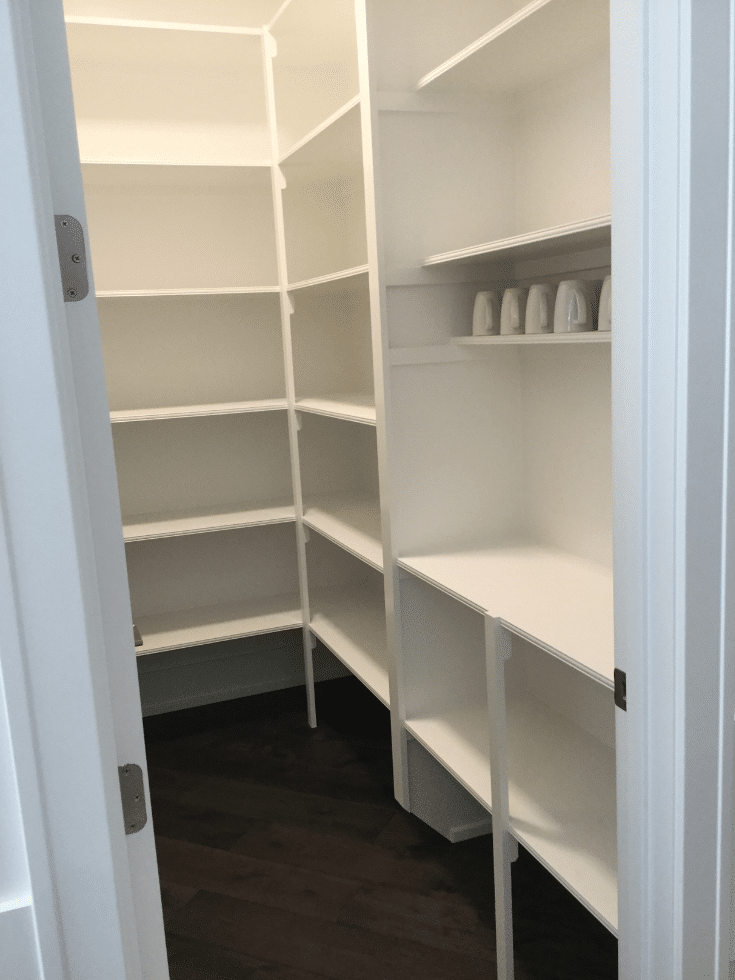 Columbus Pantry Shelves Which Are Unadjustable In A Parade Home