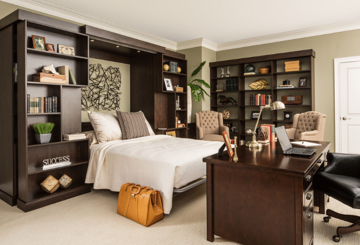 Allow enough space around a murphy bed | Innovate Home Org | Innovate Building Solutions | Columbus, Ohio | #StorageSpace #OrganizationStorage #WallBed #MurphyBed 