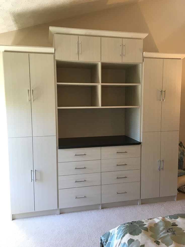 A wardrobe closet in a westerville columbus ohio | Innovate Home Org | Innovate Building Solutions | #WardrobeCloset #CustomClosets #ColumbusClosets #WardrobeCloset