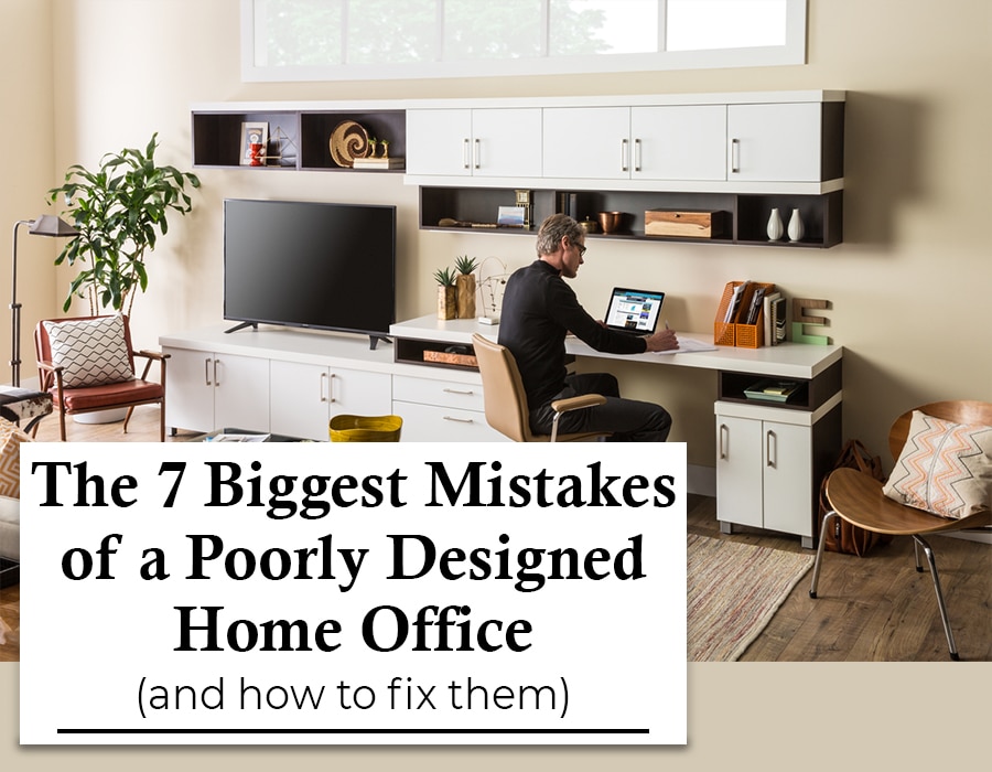Opening Image Mistakes of a Poorly Designed Home Office | Innovate home org | #HomeOffice #OfficeStorage #OfficeSpace