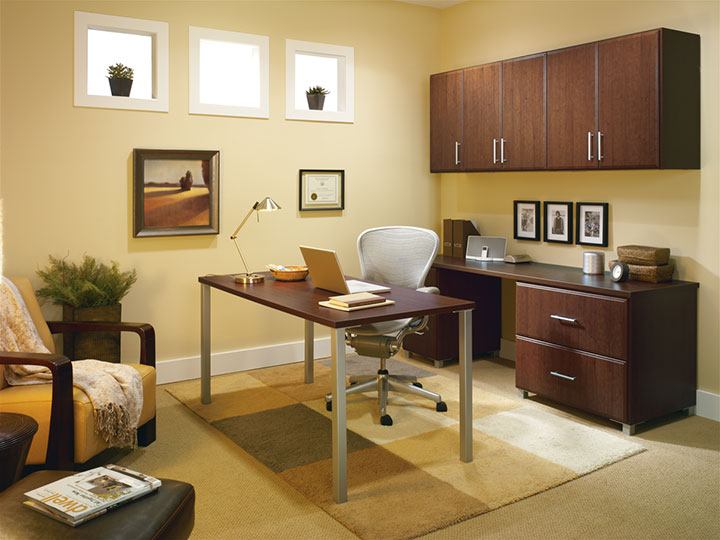 Columbus Custom Home Office Desks & Cabinets - Innovate Home Org