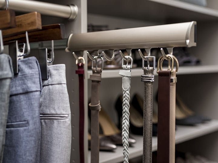 Belt racks for outlet mens