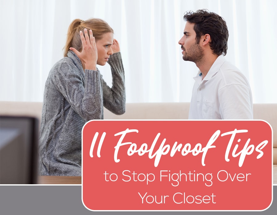 Opening 11 tips stop fighting over closet space | Innovate Home Org | #HomeOrganization #ClosetStorage #CustomStorage