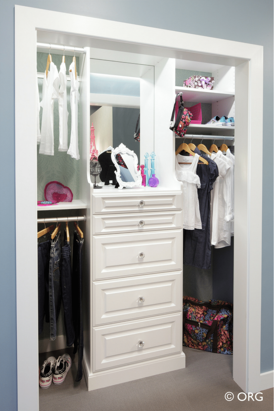 Small Reach-in Closet Organization Ideas