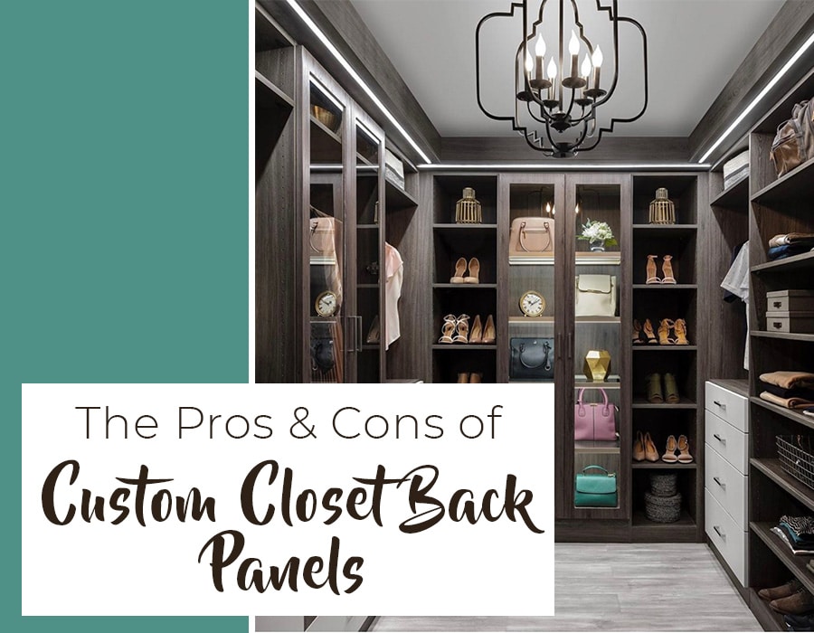 Opening - pros cons of custom closet back panels Closet Envy credit Organizers Direct Custom Closet | Innovate Home Org | #ClosetSystem #Organization #CustomCloset