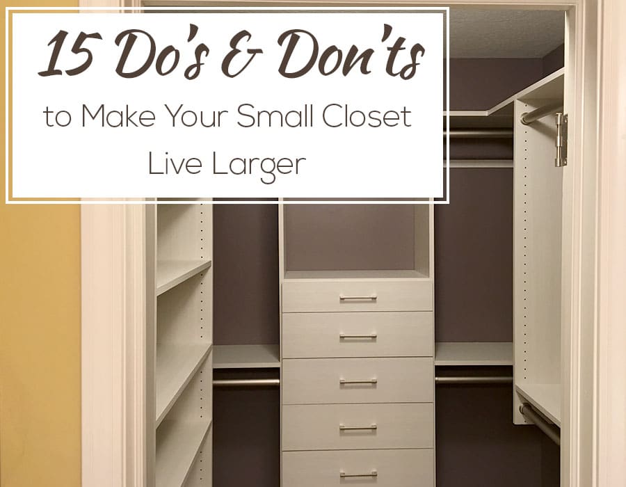 Opening small cramped closet design columbus ohio | Innovate Home Org | #ClosetDesign #smallcloset #WalkInCloset