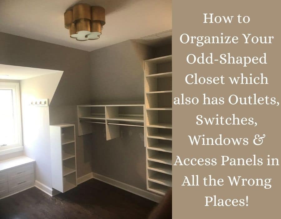 Blog Post-Opening Image How to Organize Your Odd Shaped Closet Columbus, OH | Innovate Home Org #customcloset #design #closetorganization