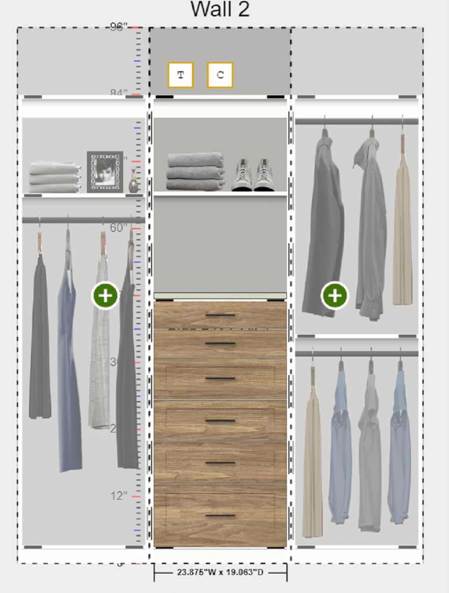 Question 2 drawer width depth columbus custom closet design | Innovate Home Org #Closet #ClosetRemodel #CustomClosetRemodel