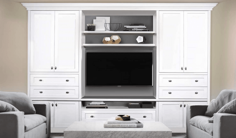 Tip 3 built in entertainment center doors drawers credit www.organizedinteriors.com | Gahanna, Ohio | Innovate Home Org #EntertainmentCenterDoors #EntertainmentCenterDrawers #EntertainmentCenterShelves