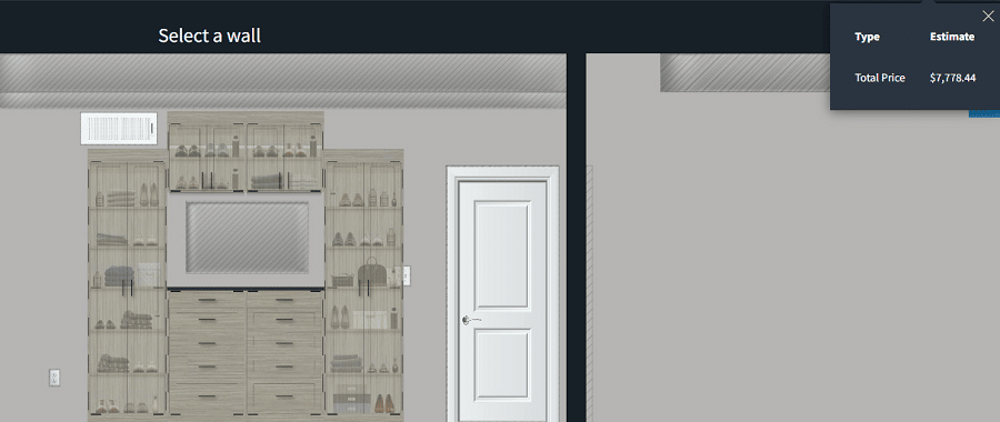 Idea 3 3D closet design with pricing and estimate New Albany Ohio | Innovate Home Org #ClosetLayout #ClosetOrganization #ClosetStorage