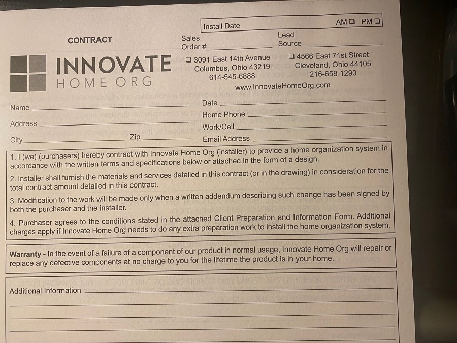 Idea 7 Innovate Home Org Columbus Custom Closet Company Warranty | Innovate Home Org #Closet #HomeImprovement #ClosetRemodel