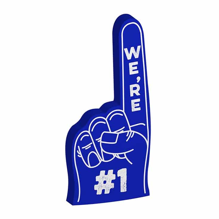 Number 1 fan foam hand | Closet Design | Home Improvement Projects | Bathroom and Kitchen