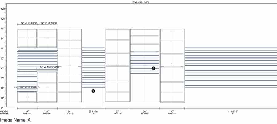 Mistake 1 - goal 3 - installer drawing garage cabinet columbus mike foti | Innovate Home Org | Garage Storage Design Software | Cabinets in the Garage | Storage Solutions