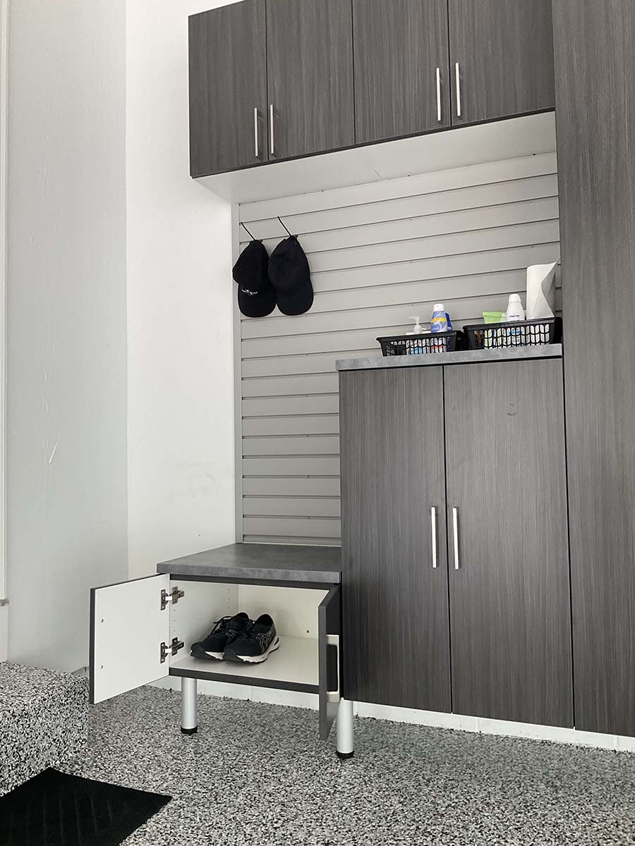 Mistake 4 mudroom bench with shoe storage Columbus | Innovate Home Org | Garage Storage in Columbus, OH | Garage Storage Near me