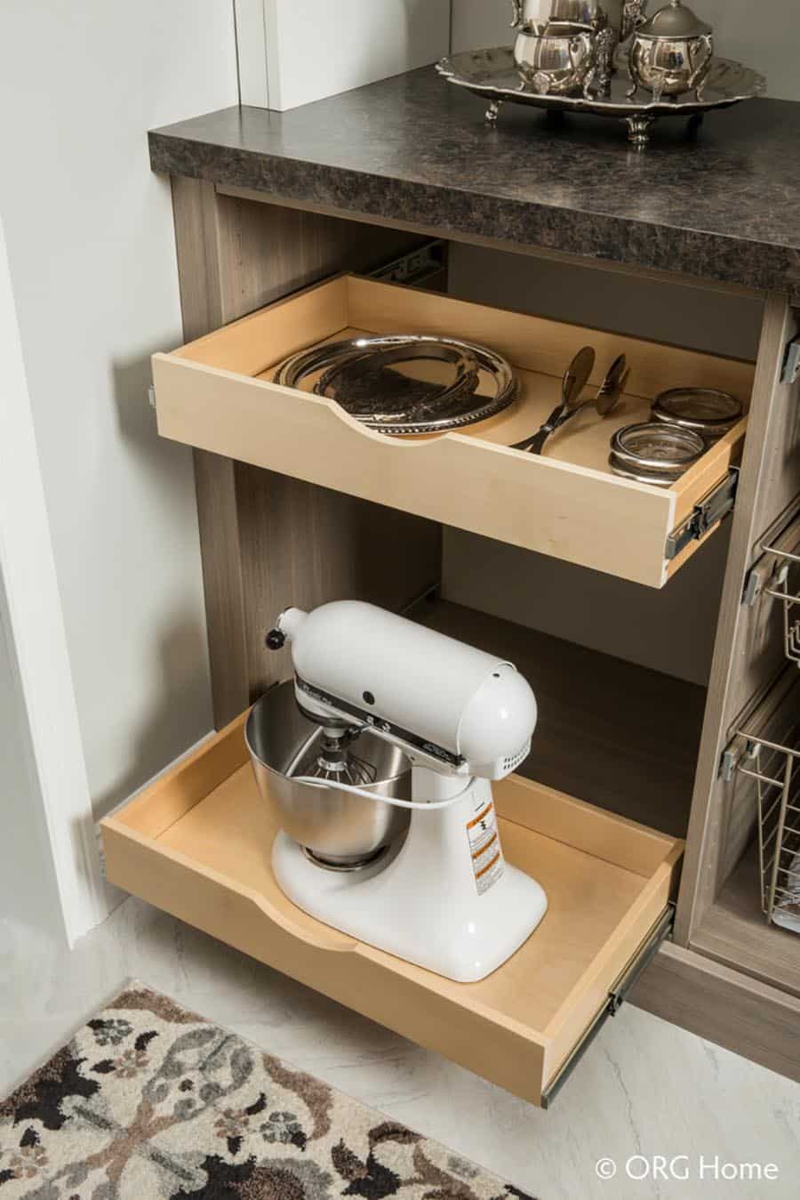 Strategy 4 pull out scoop drawers organized Columbus pantry | Innovate Home Org | Storage Organization | Pantry Room Storage Near me | how to build a pantry
