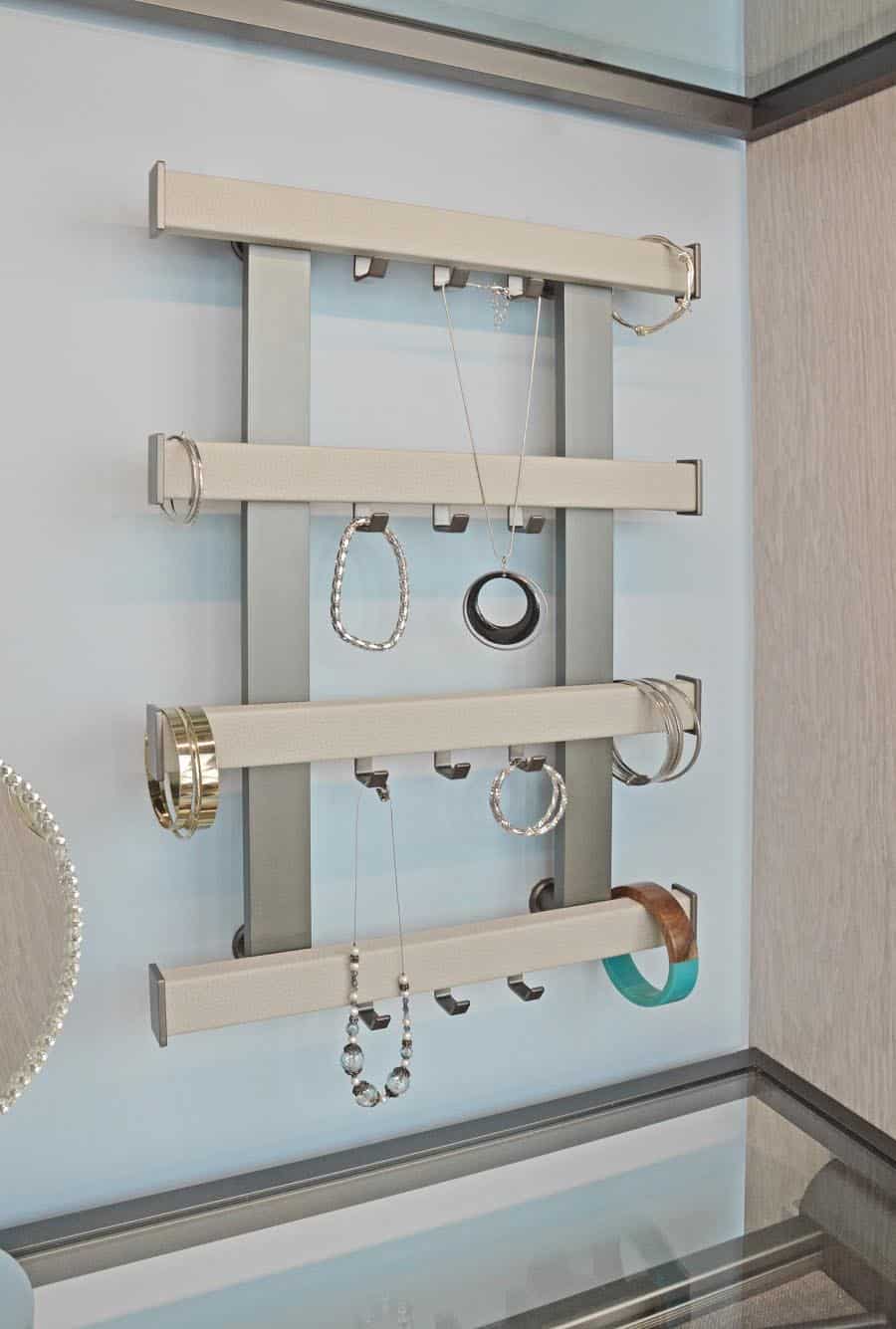 Trick 8 jewelry organizer behind door custom columbus walk in closet | Innovate Home Org | Custom Closet Storage | Organization Tips | Tips and Tricks