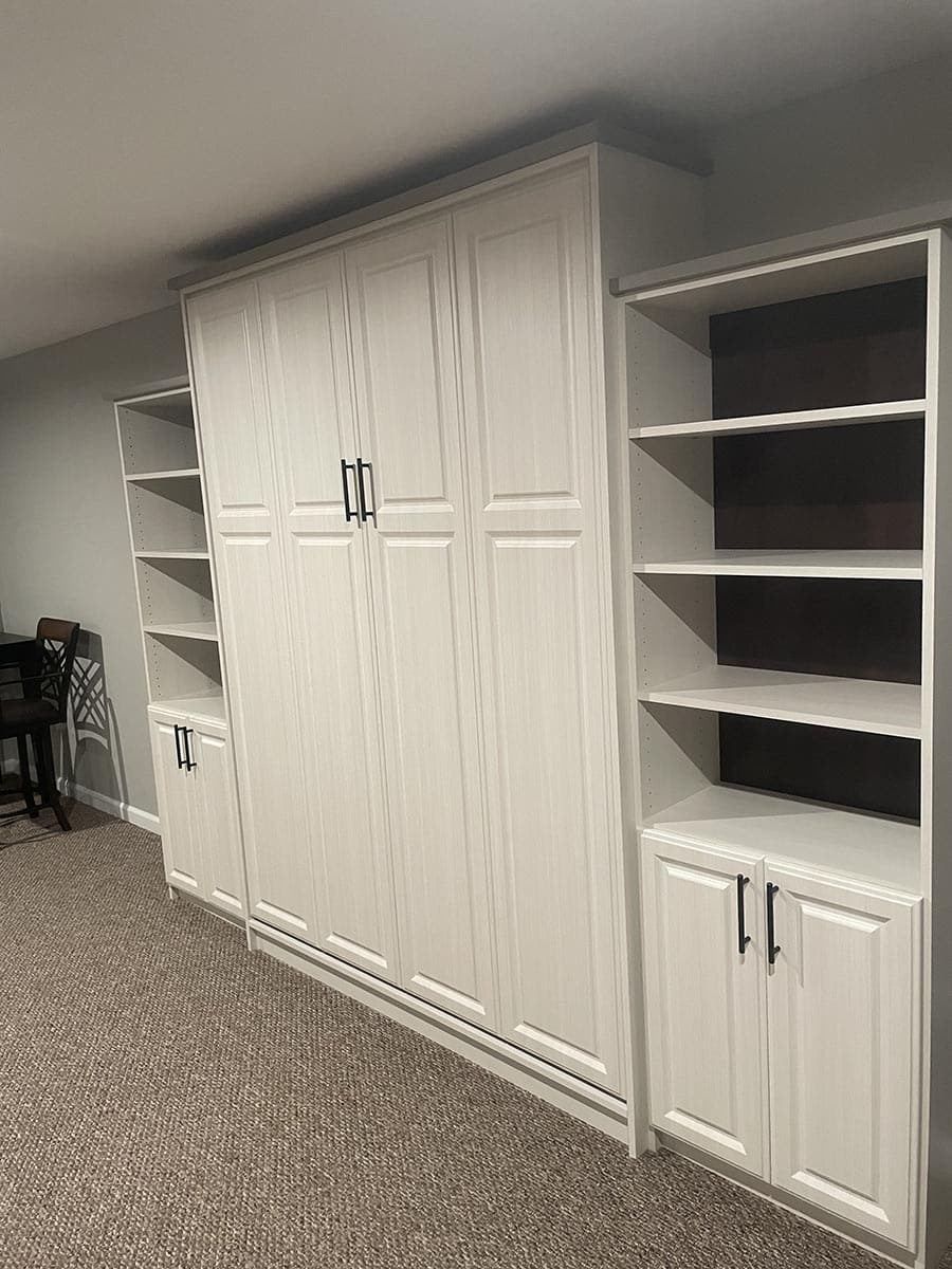 Question 11 Raised panel traditional murphy bed design Upper Arlington ohio | Innovate Home Org | Murphy Bed | Columbus Storage Solutions | Wall Beds for Home Office