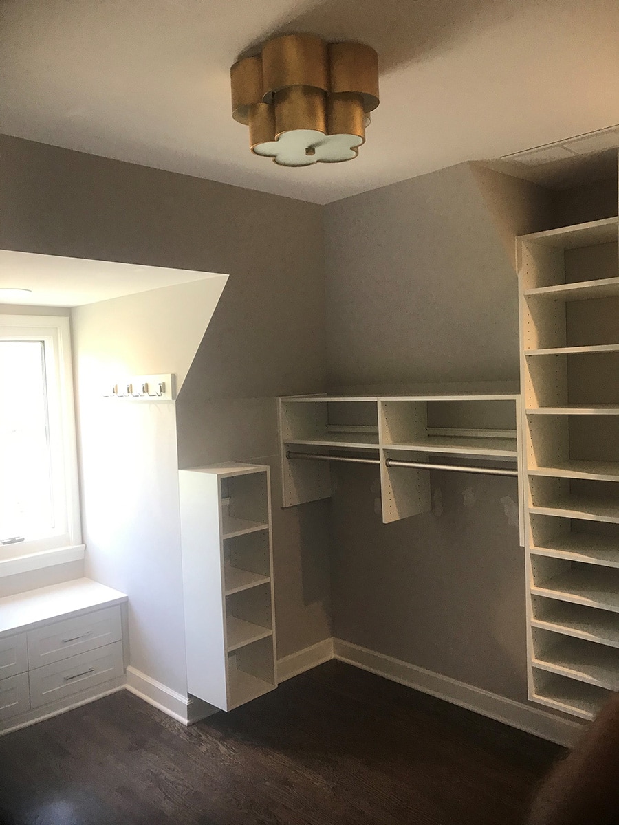 Tip 9 stair step down with a sloped closet ceiling columbus - Innovate Home Org, Custom Closets, Closet Shelving Systems, Design Your Own Closet, Custom Closet Systems