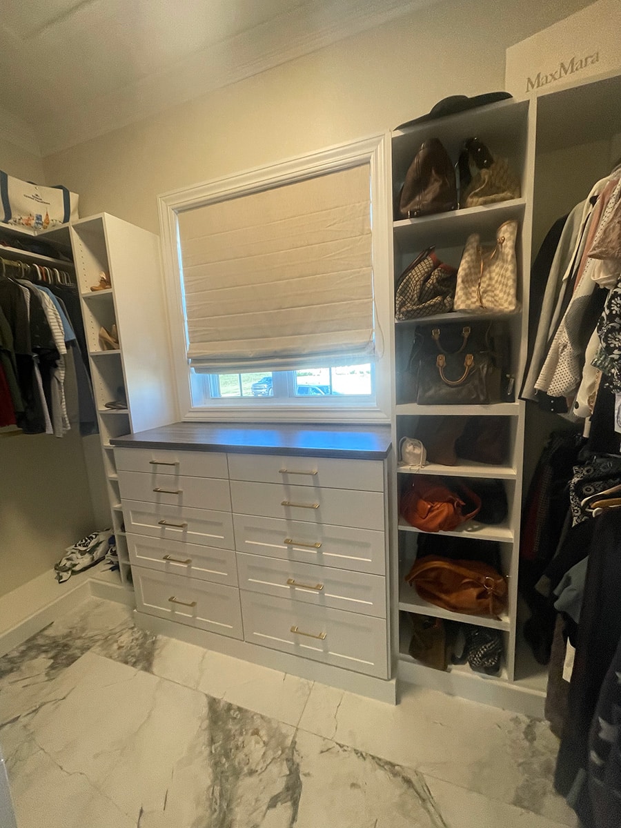 Closet solution 10 purses in a westerville ohio custom closet - Innovate Home Org, Westerville Ohio Custom Closets, DIY Closet Storages, Custom Closet Systems, Efficient Closet Design