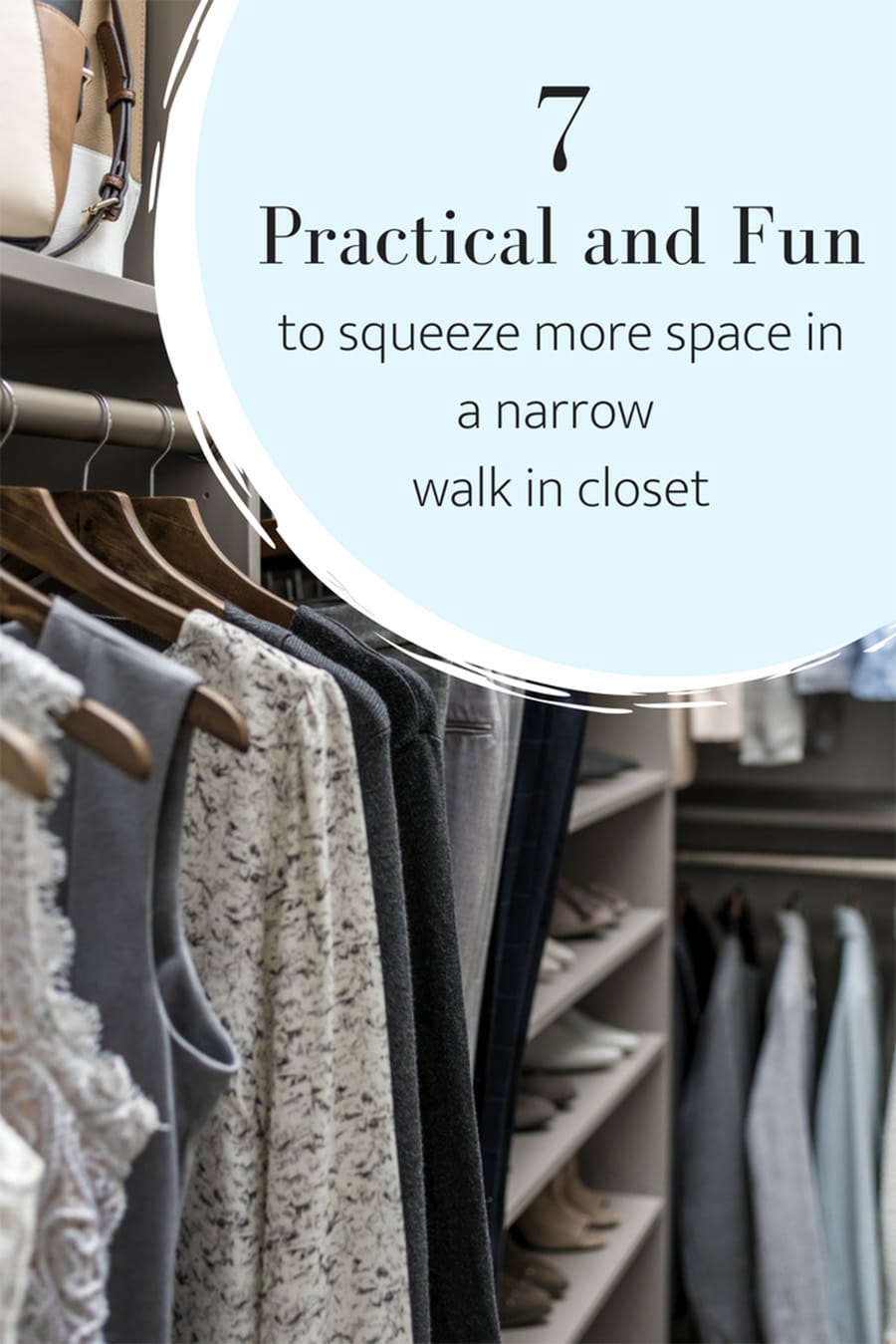 Closet solution 9 - 7 powerful tips narrow walk in closet - Innovate Home Org, Closet Storage Tips, Small Space Uses, Home Organization Tricks, Closet Storage Options