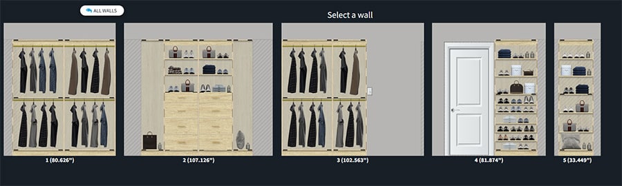 Intro 2 elevation view all walls - Innovate Home Org, Columbus Ohio Closet Storage, Custom Closet Storage Designs, Walk In Closet Systems, Closet Storage System Needs