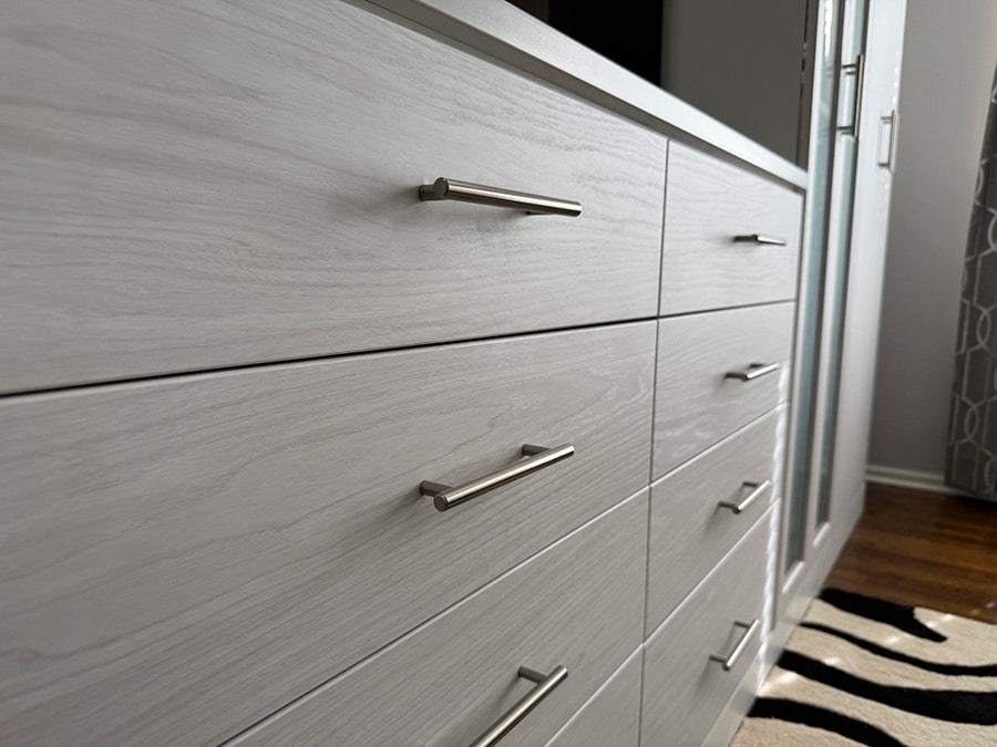 Section 3 feature 1 drawers in custom columbus closet - Innovate Home Org, Columbus Ohio Custom Closets, Drawers And Shelves, Closet Storage Options, Walk In Closet Storage