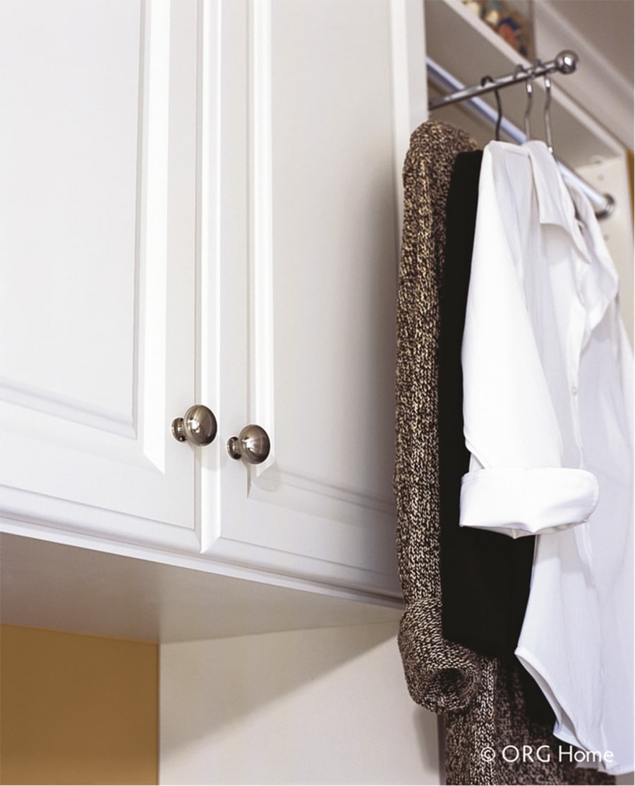 Section 3 feature 16 valet rod in a Powell Ohio custom closet - Innovate Home Org, Custom Closet Storage Accessories, Home Storage Design Options, Powell Ohio Home Storages, Luxury Walk In Closets